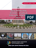 Kecamatan Syiah Kuala Dalam Angka 2012