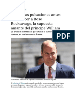 Contén Las Pulsaciones Antes de Conocer A Rose Rocksavage, La Supuesta Amante Del Príncipe William