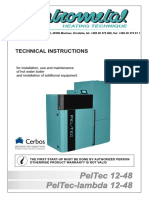 Pellet Boiler PelTec Lambda Installation Use Maintenance
