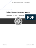 Federal Benefits Open Season Highlights 2023 Plan Year