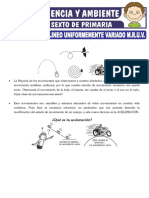 Movimiento Rectilineo Uniformemente Variado