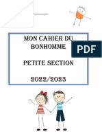 Cahier Du Bonhomme PS 20222023