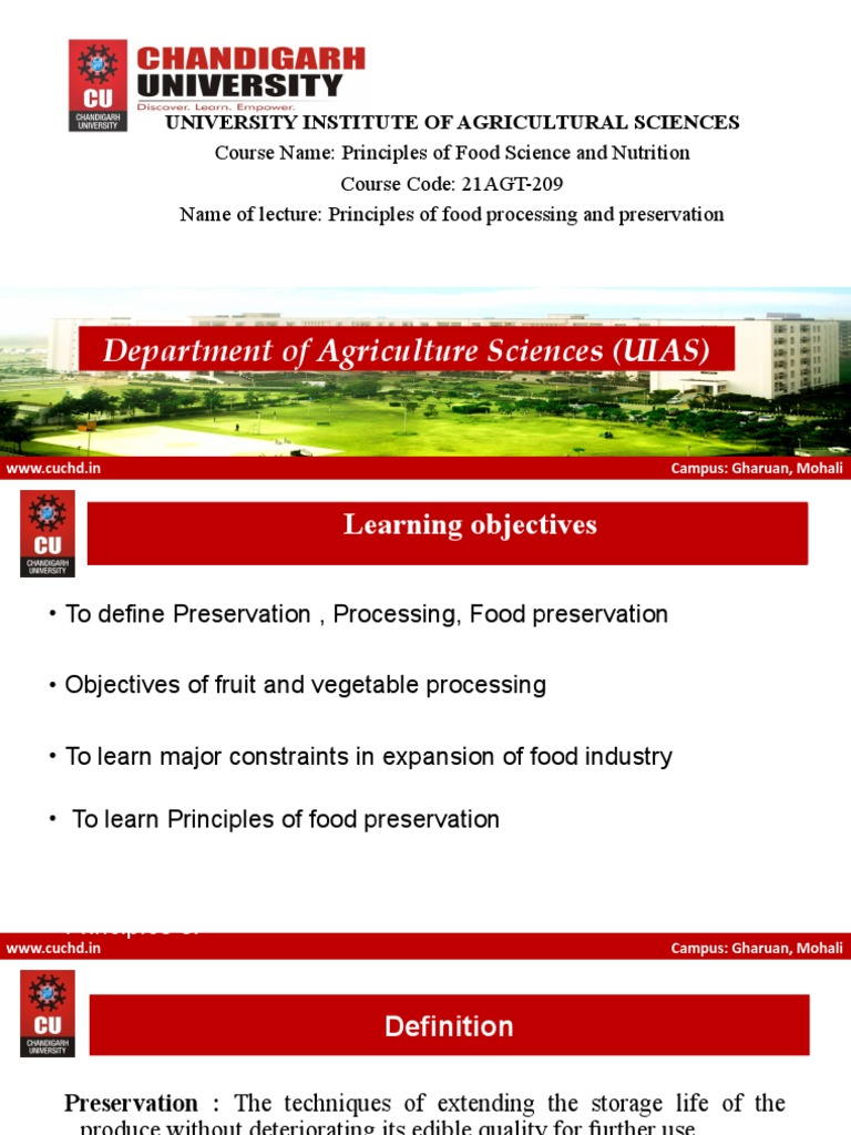 Principles of Food Preservation Techniques | PDF | Food Preservation ...