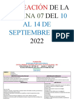 10 Al 14 de Septiembre: Semana 07