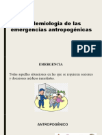 Epidemiologia de Las Emergencias Antropogenicas