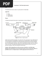 Experiment 3 - Prism Spectrometer