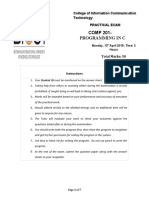 Practical Question Paper - Sample