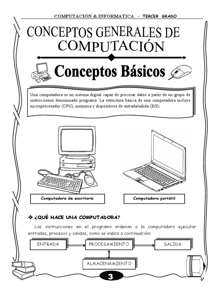 Tercera Unidad de Computación 3° Grado | PDF | Poco | Hardware de la ...