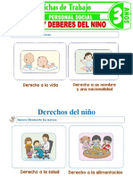 Derechos y Deberes Del Nino para Ninos 3 Anos