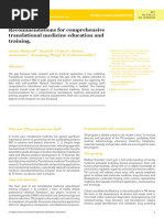 Download Recommendations for comprehensive translational medicine education and training by iMedPub SN60240781 doc pdf