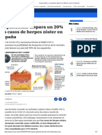 Herpes Zóster - La Pandemia Dispara Un 20% Los Casos en España