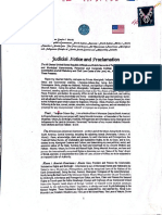 Judicial Notice and Proclamation 