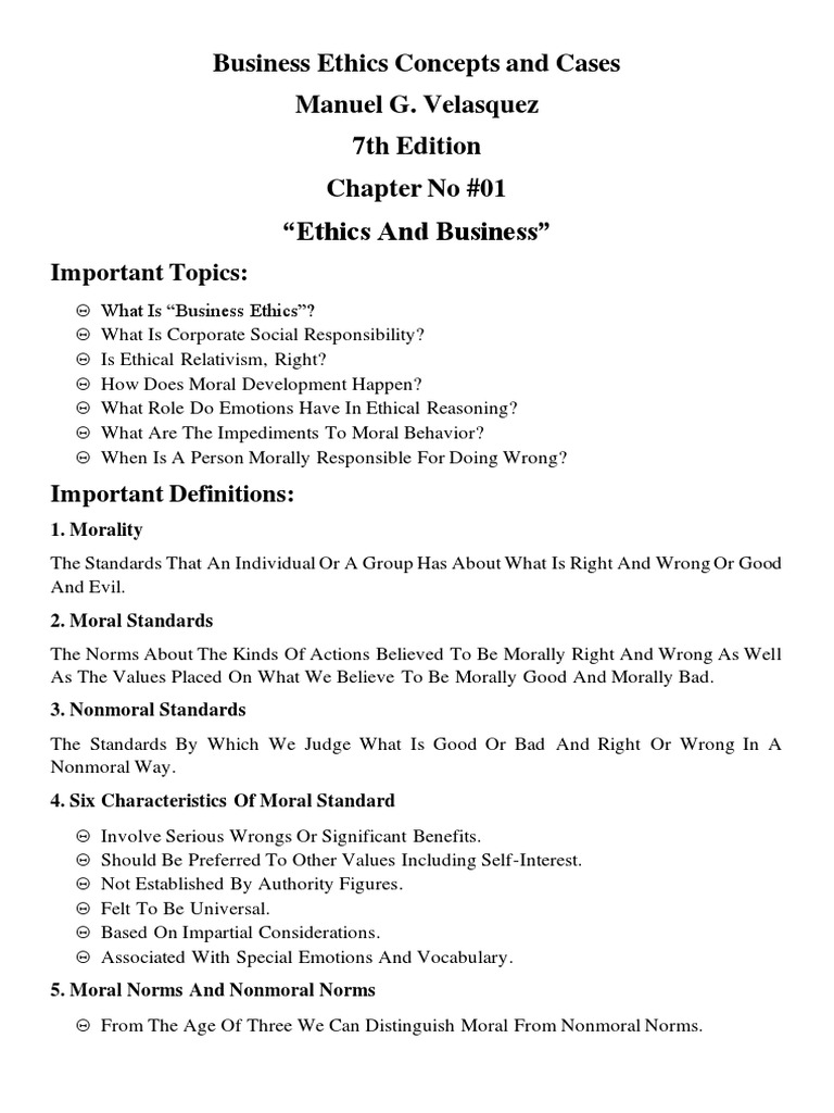 Business Ethics Overview and Concepts | PDF | Justice | Crime & Violence