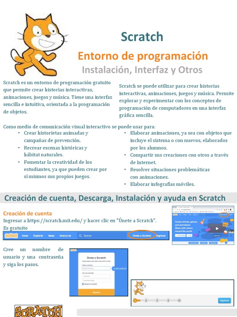 Manual Scratch | PDF | Scratch (lenguaje de programación) | Internet