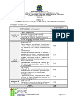 Anexo Iii Critérios para Avaliação Da Prova de Desempenho Didático