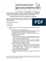 Lineamientos para Realización de Prácticas y Manejo de Residuos Generados en Los Laboratorios de Docencia