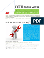 Enfocar Tu Trabajo Vocal