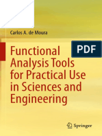 Functional Analysis Tools For Practical Use in Sciences and Engineering Posologia - de Moura
