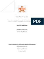 Evidencia de Producto 2 - Metodología de Elaboración Del Presupuesto