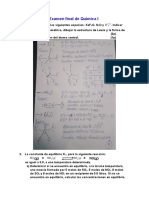 Examen Final de Química I