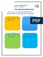 Ficha de Metacognición Artículo de Opinión Oralidad