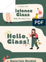 Science Class Materials and Concepts