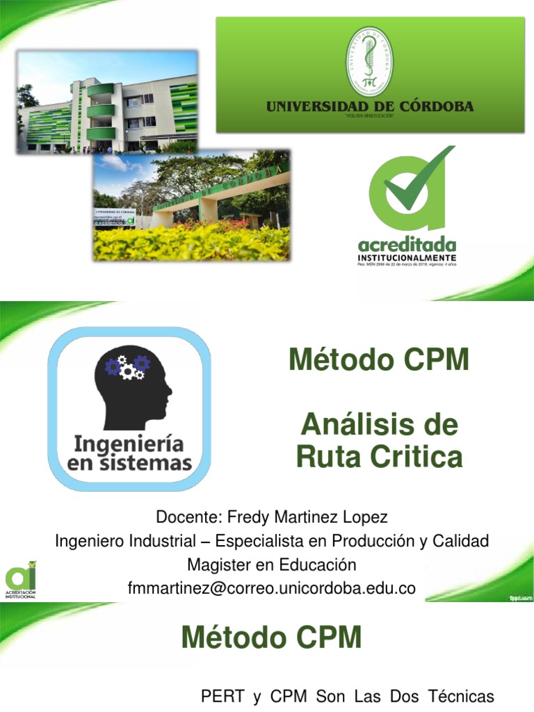 Clase 1 CPM | PDF | Matemáticas Aplicadas | Ciencia de sistemas