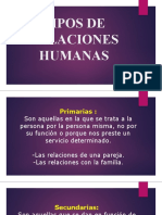 Tipos de Relaciones Humanas