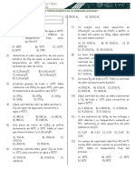 Calorimetría: Problemas de cálculo de calor y temperatura de equilibrio en cambios de fase