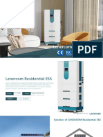 Lenercom Residential ESS Provides Power from PV Panels, Utility Grid & Generators