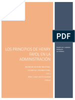Los Principios de Henry Fayol en La Administración