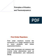 Kinetics and Thermodynamics of First Order Reactions