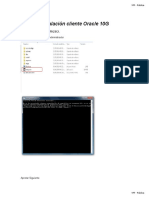 Instalación Oracle 10G y aplicación de parche 13