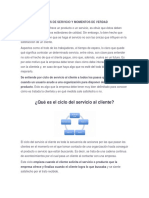 Ciclos de servicio y momentos clave para la satisfacción del cliente