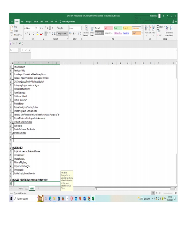 Attachment Checklist PDF