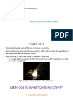 Reactivity Series-Displacement