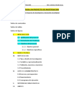 Esquema para Proyectos de Investigacion e Innovacion Tecnologica