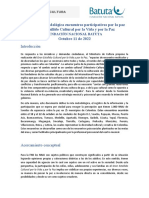 Metodología Encuentros Participativos para La Paz - Estallido Cultural - 2022