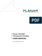Planar Loothru td3200 User Manual