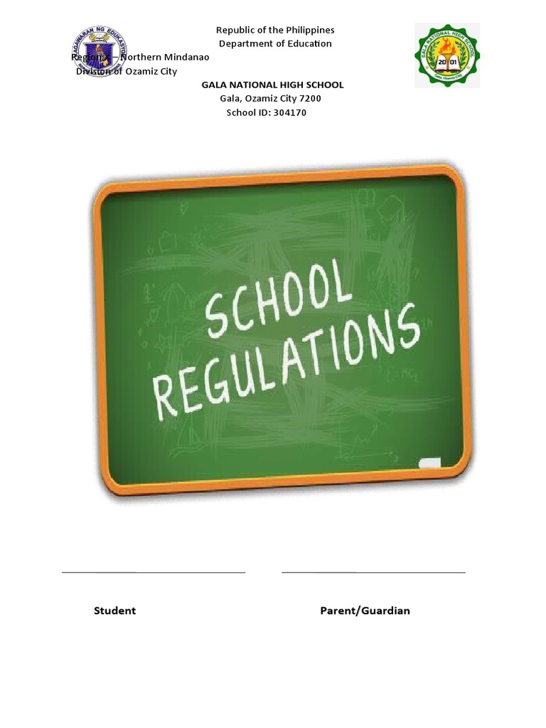 Gala NHS School Rules and Regulations | PDF | Teachers