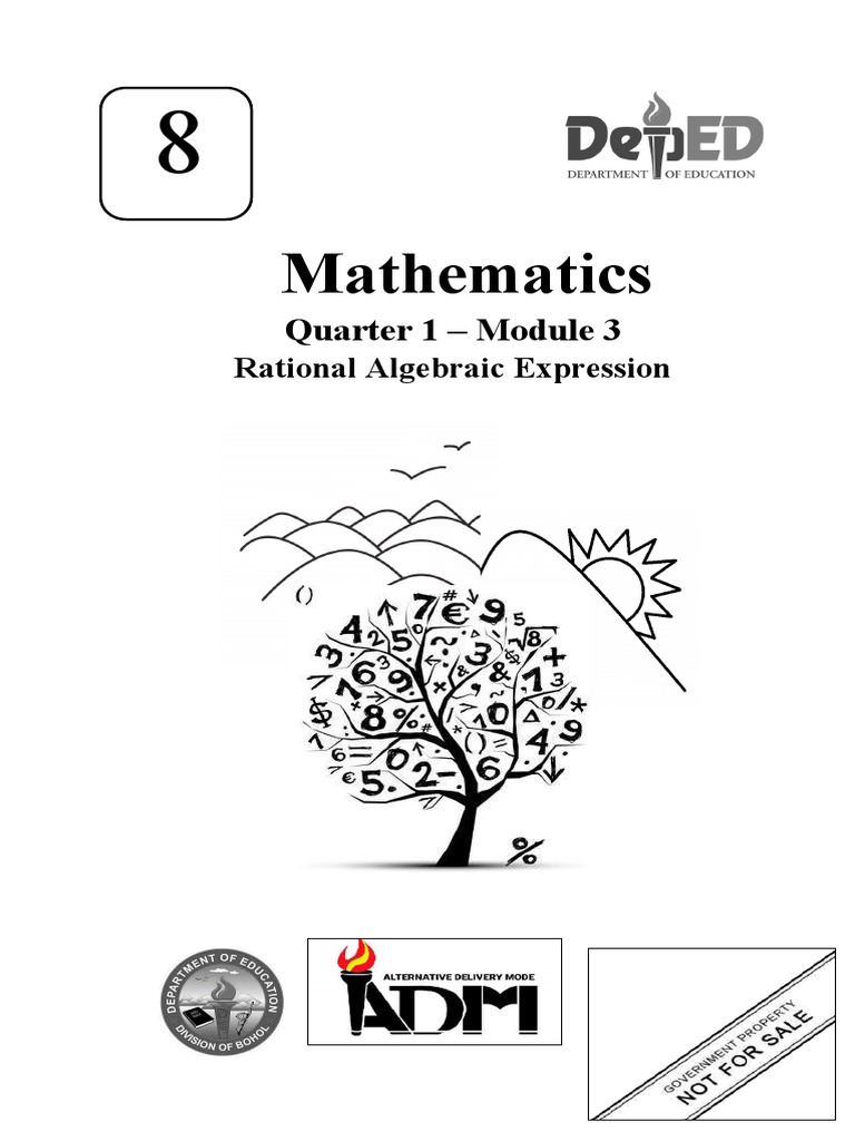 Math 8, Q1, Module 3 PDF Factorization Rational Number