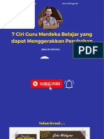 Ciri Guru Merdeka Belajar 