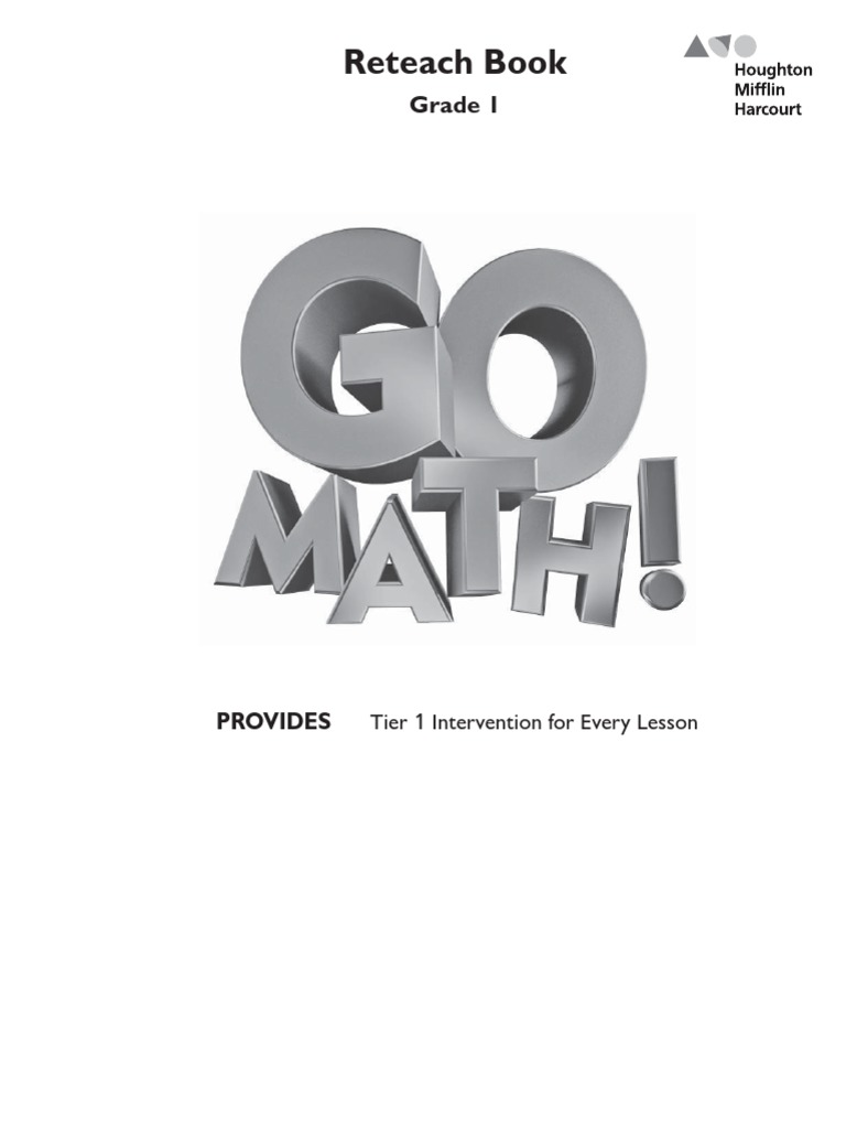 1st Grade Go Math Reteach Masters Pdf Pdfdrive Pdf Copyright