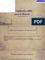 Los Testimonios Útiles para La Historia