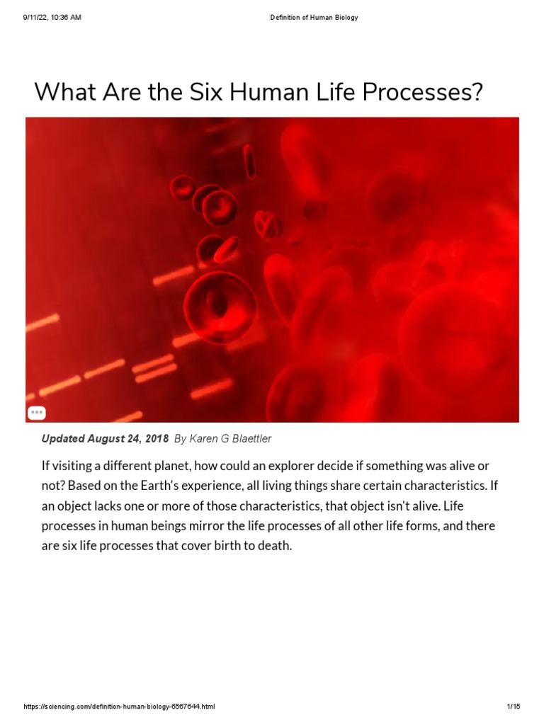 Understanding Human Biology Basics | PDF | Cell (Biology) | Reproduction