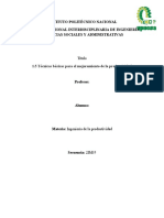 1.5 Técnicas Básicas para El Mejoramiento de La Productividad