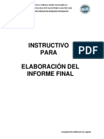 INSTRUCTIVO PARA INFORME FINAL Unico