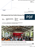 NPC Inaugurates New Power Facility in Busuanga, Palawan