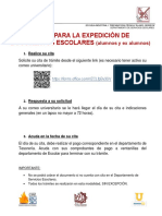 Aviso Expedicion de Documentos Escolares