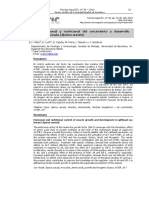 Control Hormonal y Nutricional Del Crecimiento y Desarrollo Muscular en Dorada